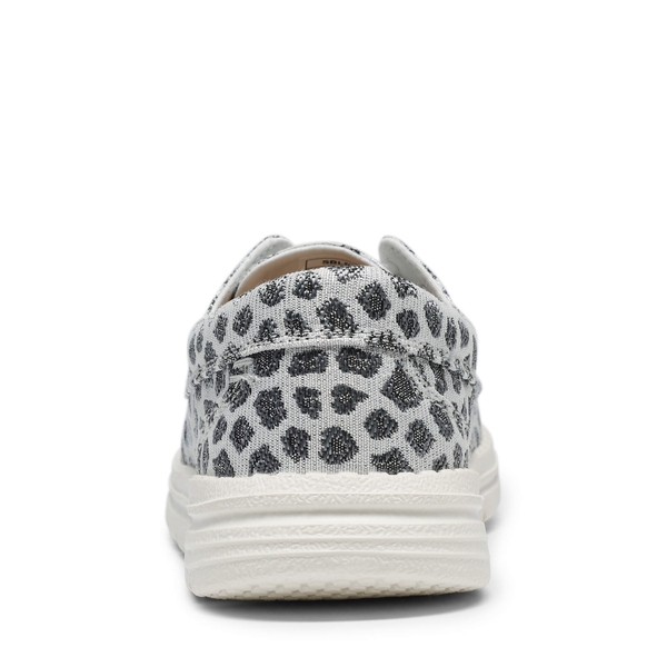 Boys Slip-On Casual Loafer Shoes - BLACK LEOPARD PRINT - 5